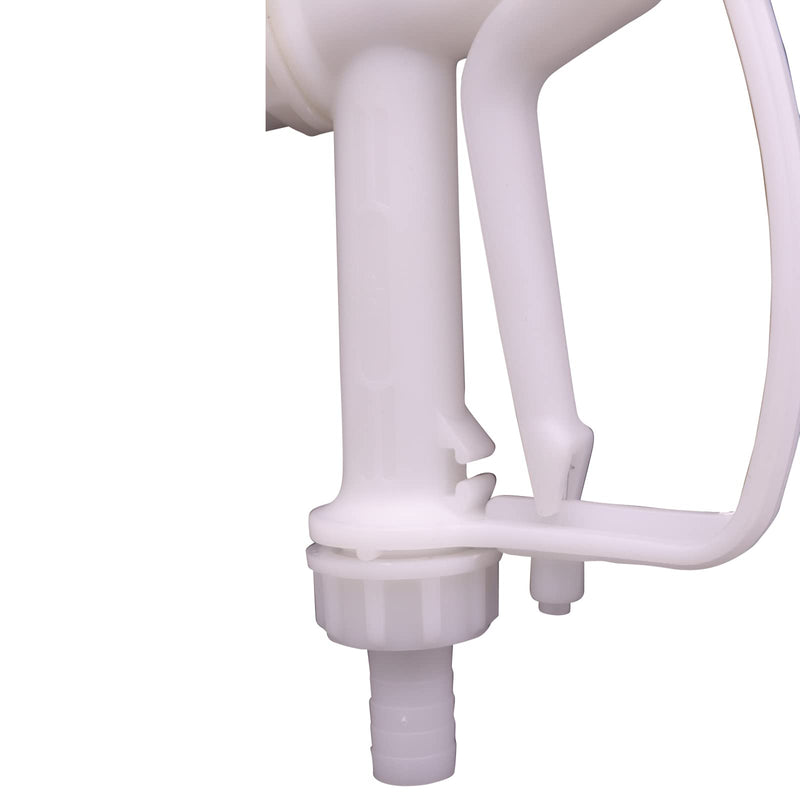 [Australia - AusPower] - 1" Barb Plastic Manual Nozzle with 0.7(18mm) Inch Stainless Steel Spout Diesel Exhaust Fluid (DEF)/Antifreeze Nozzle for Water, Ethanol, Methanol Blend, Diesel, and Industrial Dispensing 