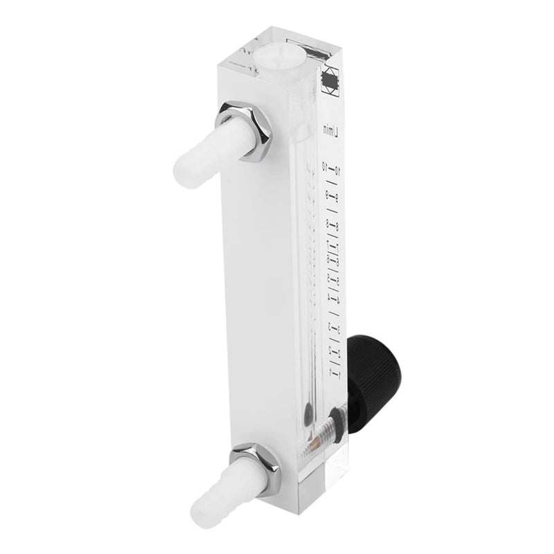 [Australia - AusPower] - Gas Flow Meter Flowmeter, 1-10 LPM Nitrogen Flow Meter, Acrylic Rotameter Air Flow Meter, Oxygen Injection Meter with Control Valve for Air, Gas Measurement Tools, 1Pcs 