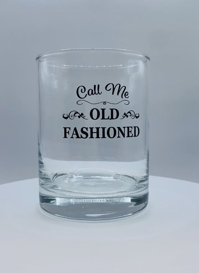 Rogue River Tactical Funny Call Me Old Fashioned Whiskey Glass Drinking Cup Gift For Him Men Dad Grandpa (Pack of 2) 12 Ounces (Pack of 2)