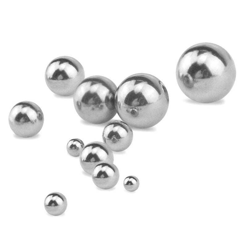 [Australia - AusPower] - XINGYHENG 580Pcs 15Kinds 304 Stainless Steel Precision Chrome Steel Bearing Ball Assortment Kit for Repairing Bicycle 