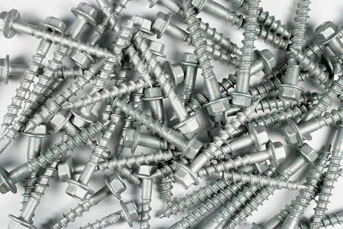 Simpson Strong-Tie SD9112R100 - #9 x 1-1/2 Inch Strong Drive SD Connector Screws - 1/4 Inch Hex Head, Galvanized Coating, Hex Bit Included, for Construction, Home Improvement (Box of 100)
