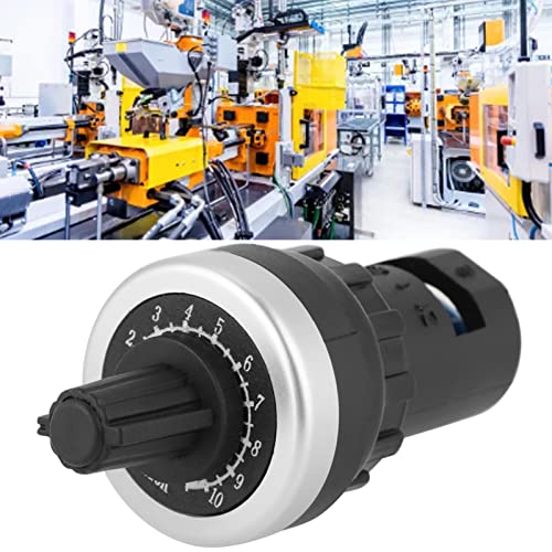 DEWIN Potentiometer 10 K, rotary potentiometer, potentiometer, plate mounting for VSD VFD drive with variable speed