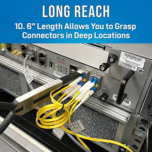 Jonard Tools FCT-100 fiber optic inserting and extracting tool for LC and SC connectors, crimper close-up