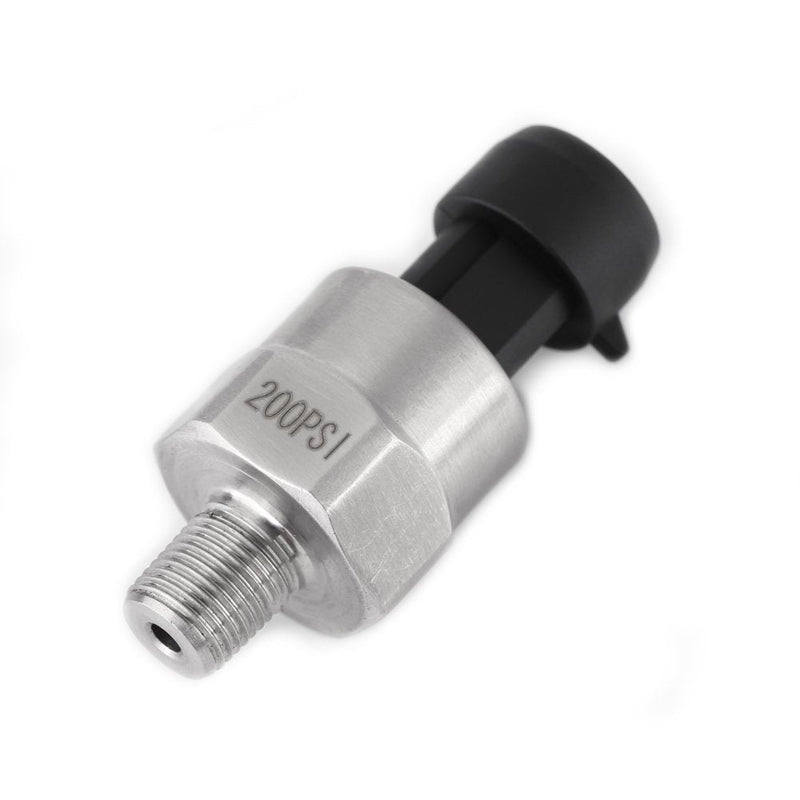 [Australia - AusPower] - Sensor Transducer Pressure, Fydun 1pc 1 8NPT Thread Pressure Sensor Stainless Steel Pressure Transmitter Sensor for Oil Fuel Air Water (200 PSI) 200PSI 