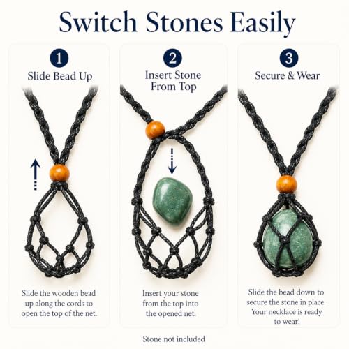 7PCS Chakra Crystal Natural Stone Necklaces Meditation