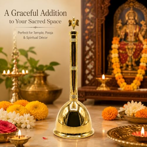 Brass Angel Bell Big for Temple, Home & Pooja Decor