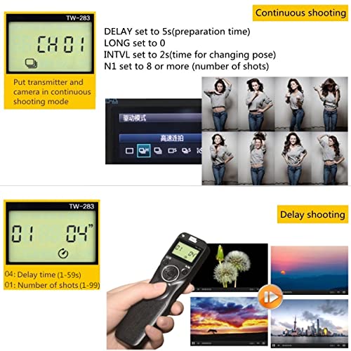 Pixel Timer Camera Remote Control 283 E3 Compatible with Canon Olympus Fuji 283-E3 for Canon Fuji Olympus