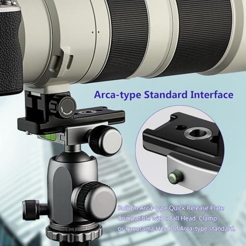 Haoge LF-E260 Lens Collar Replacement Foot for Sony FE 200-600mm F5.6-6.3 G OSS Super Telephoto Zoom Lens (SEL200600G) Built-in Arca Type Quick Release Base Support Plate