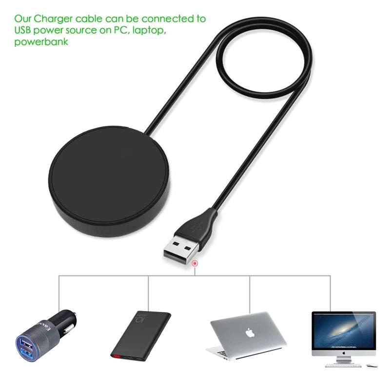 [Australia - AusPower] - 1 Pack Compatible with Samsung Watch Charger,Galaxy Watch 6/5/4 Charger Cable Dock USB Replacement for Samsung Galaxy Watch 6/6 Classic/5/5 Pro/4/4 Classic/3/Active 2/Active 1 Pack 
