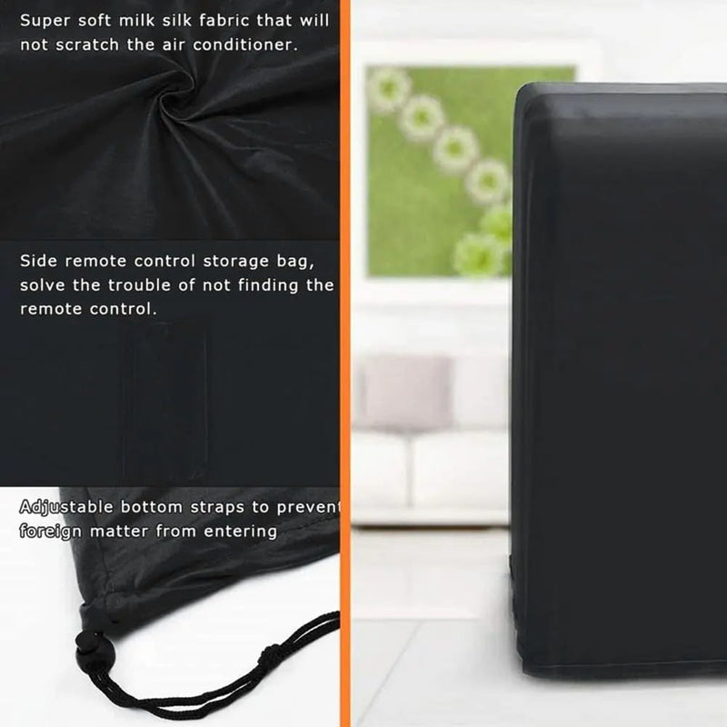 Elastic Portable Air Conditioning Cover, Dustproof Mobile AC Protective Case, Adjustable Shoulder Strap, Side Pocket