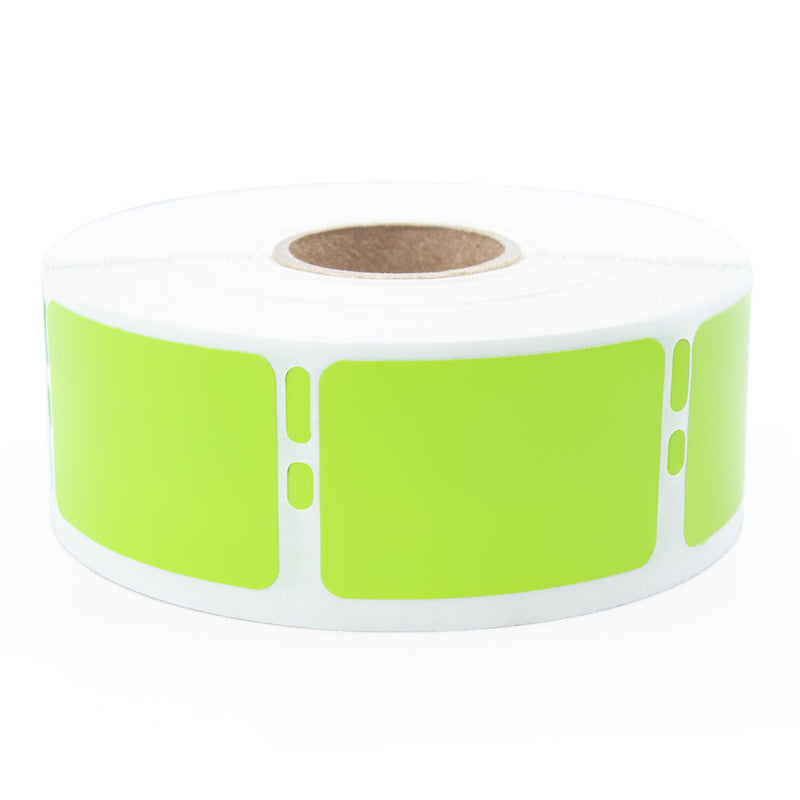 Dymo LV-30347G Compatible Green Labels - 1 x 1-1/2"
