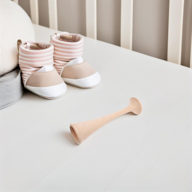 OUNONA Wooden Fetus Stethoscope Pregnancy Hearing Aid for Expectant Mothers Skin-Friendly Portable for Hearing Baby Heartbeat in Clinic and Home