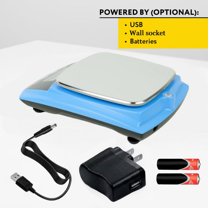 Digital Lab Scale 600g x 0.01g Accuracy Laboratory Balance (Blue) Blue