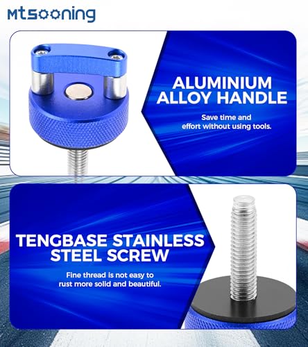Mtsooning blue D-ring thumb screw for hard top quick removal fastening