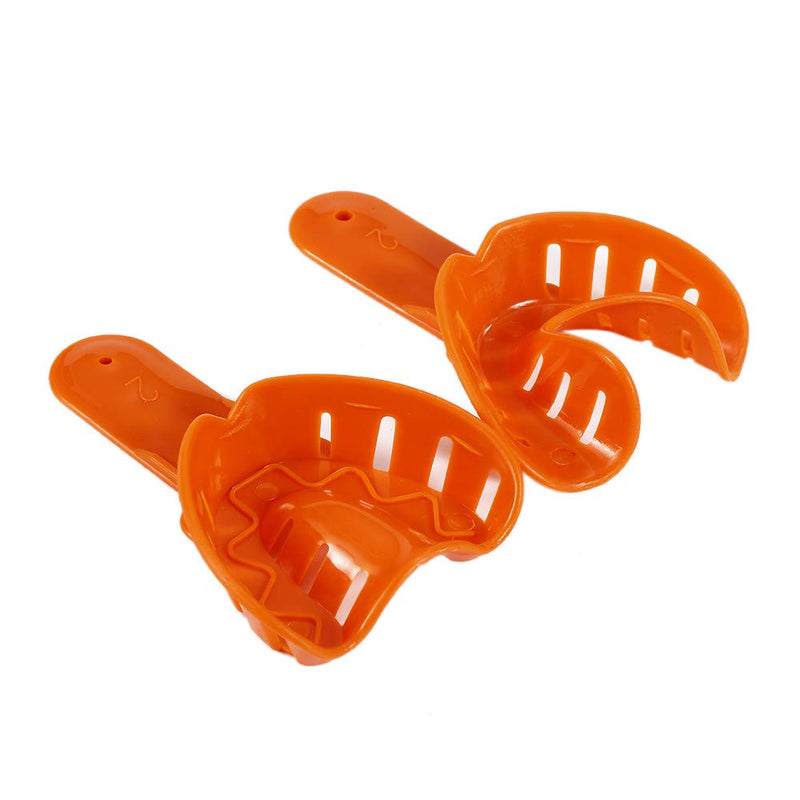 [Australia - AusPower] - 12pcs Dental Impression Tray Plastic 6 Sizes Autoclavable for Adult and Children 