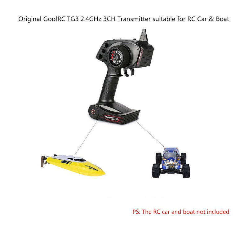 [Australia - AusPower] - GoolRC 2.4G 3CH AFHS Radio Remote Control Transmitter with Receiver for RC Car Boat 