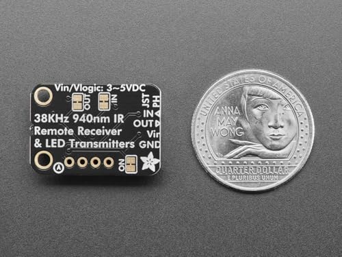Adafruit Infrared Remote Control Transceiver, IR, STEMMA JST PH 2 mm, 940 nm Transmitter + 38 kHz Receiver, 5990