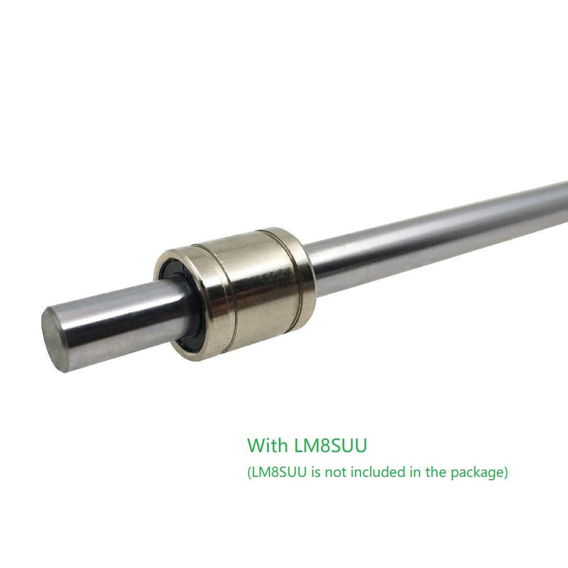 [Australia - AusPower] - 2PCs 8mm x 800mm (.315 x 31.5 inches) Case Hardened Chrome Plated Linear Motion Rod Shaft Guide - Metric h8 Tolerance Diameter 8mm 800mm long 