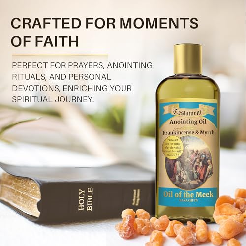 Nana Gifts Holy Anointing Oil For Prayer, Frankincense & Myrrh, 8.45Oz Frankincense and Myrrh