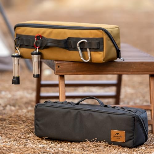 Naturehike Night Black folding tool bag with zippered compartments and water-repellent duffel organizer design