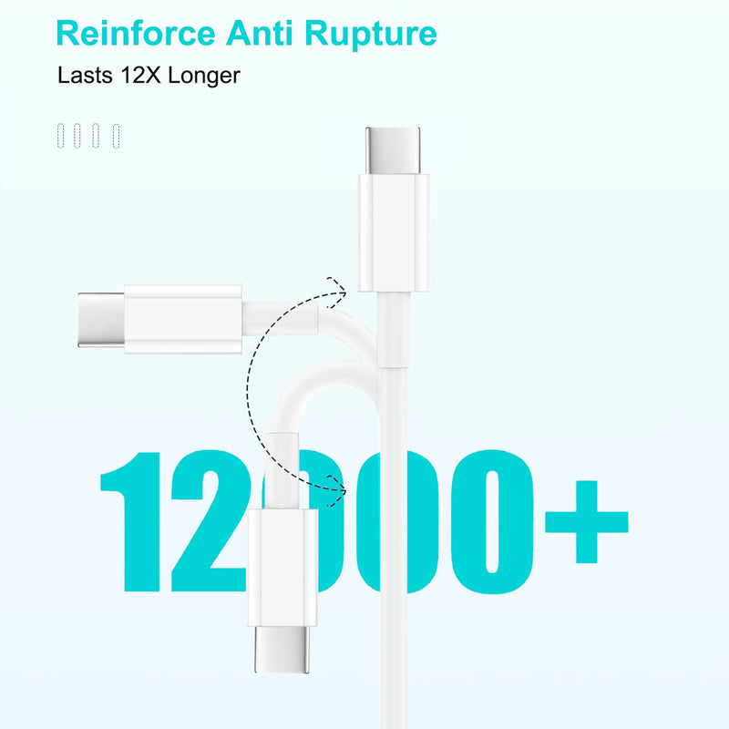 [Australia - AusPower] - iPhone 15 Charger,iPad Pro Charger,20W USB C Fast Charger with 10FT Long Fast Charging Cord for iPhone 15 Pro Max/Plus,iPad Pro 12.9 5th/4th/3rd,11 inch 3/2nd,iPad Air 5th/4th,iPad Mini 6th,iPad 10th A-White 