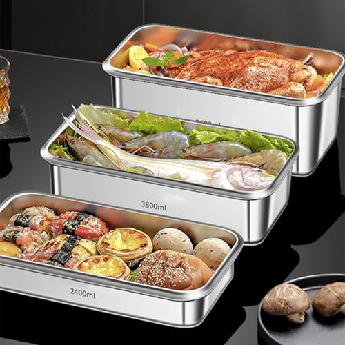 Irishom 5.6L food storage container with lids and date indicator, ideal for kitchen organization and meal prep.