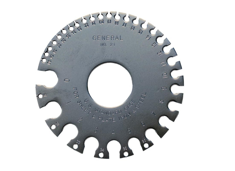 General Tools 21 US Standard Sheet Metal Round Gage