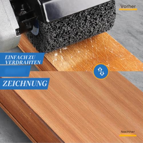 Sanding Roller Brush 120 x 100 x 19 mm Grit 40 Sanding Sleeves SiC | Sanding Roll Silicon Carbide for Satin Machine, Wood Metal Surface Polishing Grit 40 Silicon Carbide