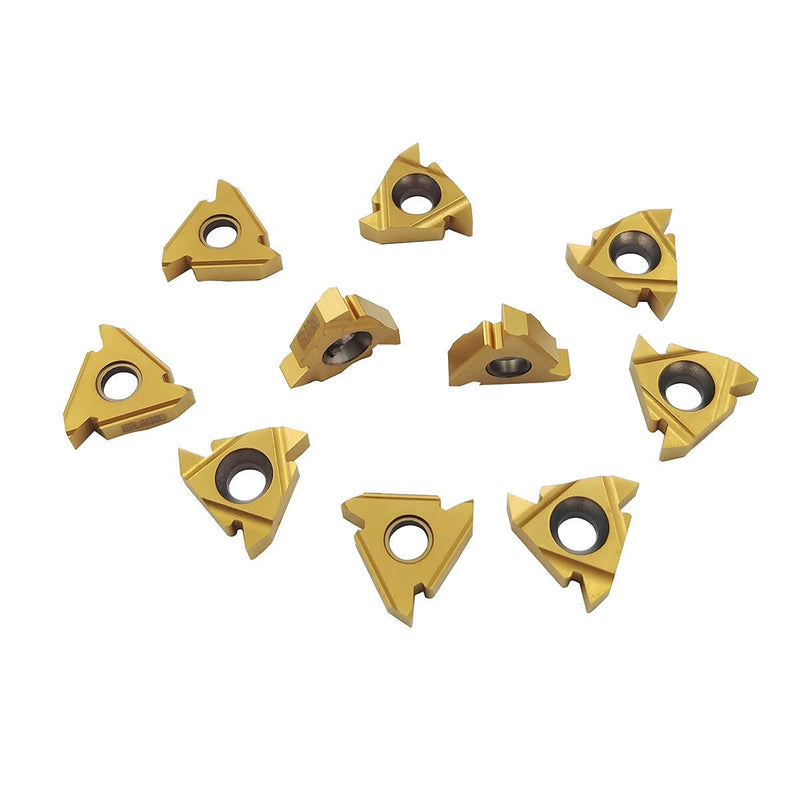 Pack of 10 16 AG60 CNC indexable threading carbide blade.