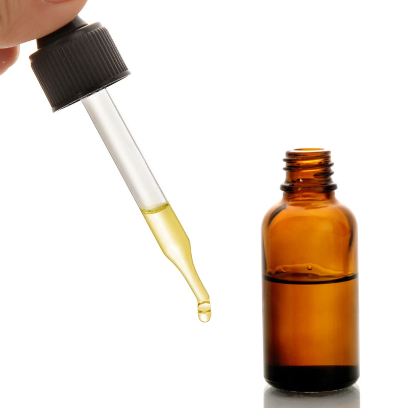 [Australia - AusPower] - AOZITA Set of 4, 1 oz Eye Dropper Bottles with 1 Stainless Steel Funnels & 4 Labels - 30ml Thick Dark Amber Glass Tincture Bottles - Leakproof Essential Oils Bottle for Storage and Travel Blank Dropper 