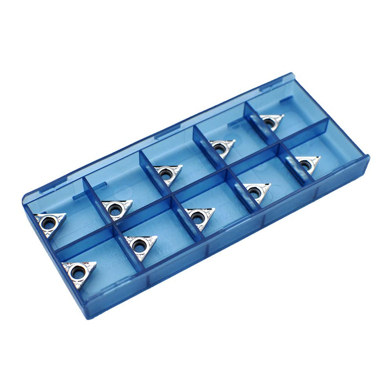 [Australia - AusPower] - Carbide Inserts for Aluminum TCGT21.51 / TCGT110204-LH for Turning Cutting Tools, fit to Finishing Aluminum Metal Cutting, 10Pcs/Box 