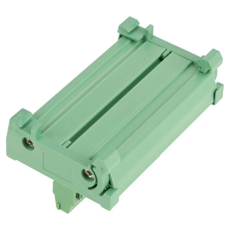 12-Position Power Distributor for DIN Rail Mounting with Screw Terminals Made of Polycarbonate (PC) in Green Electrical Distribution Box for Electrical Installation