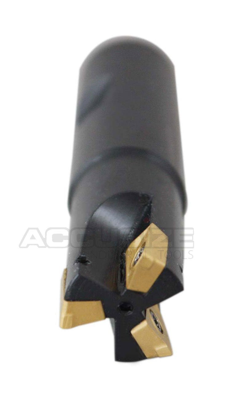[Australia - AusPower] - Accusize Industrial Tools 3/4'' 90 Deg Square Shoulder Indexable End Mill, 3-1/2'' Overall Length, Apkt11t3 Carbide Inserts, 3 Flute, 0056-0917 3/4" Cutting Dia., 3/4" Shank, 3 Flute 