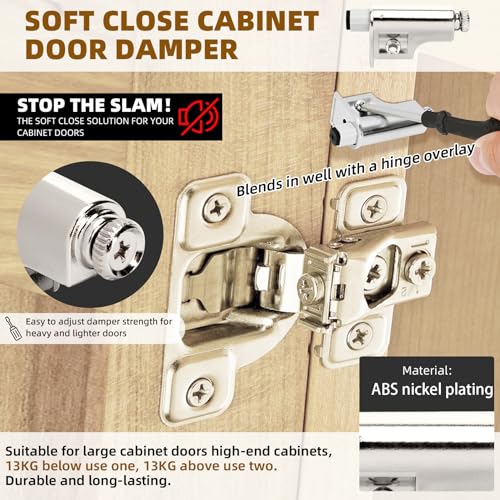 25 Pcs Soft Close Cabinet Door Damper, Soft Close Dampers plastic 25
