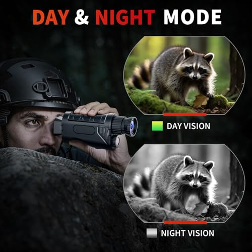 Infrared Night Vision Monocular, Nightvision Goggles Scope for Outdoormen
