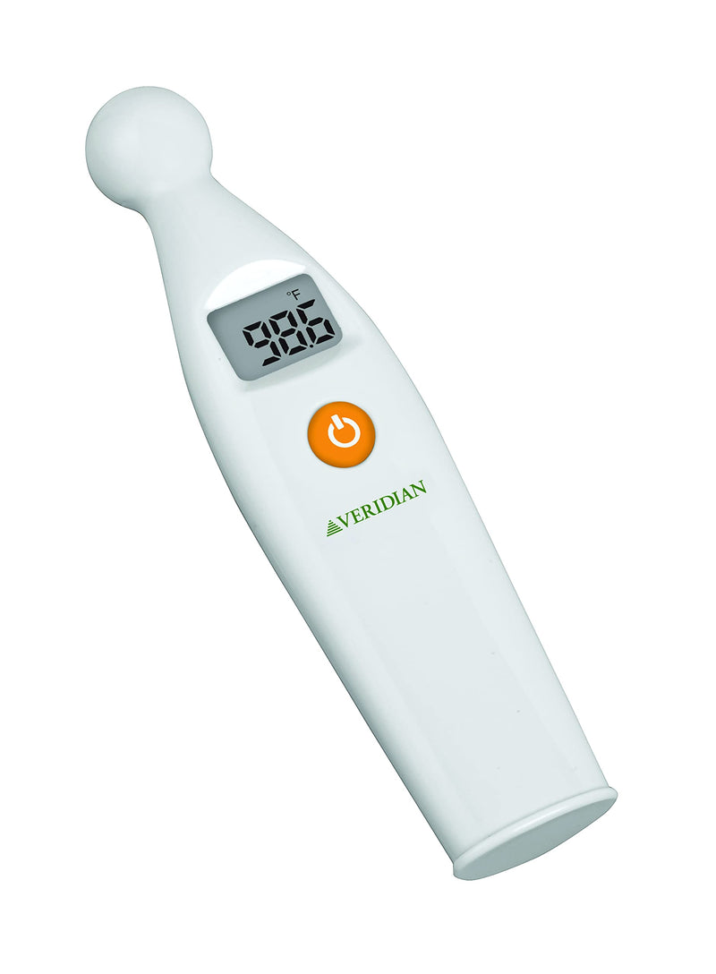 [Australia - AusPower] - Veridian Healthcare Temple Thermometer | Infrared Measurements | Fast 6-Second Readout | Fever Alert | Backlit Display | Programmable Timer | 1-Year Warranty (Pack of 2) 