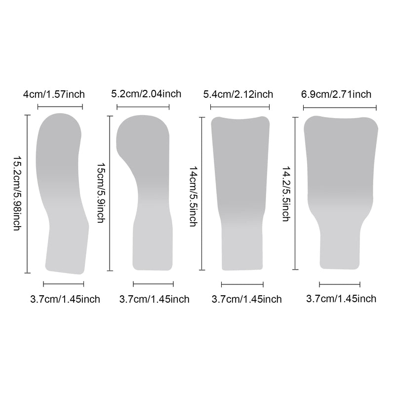 [Australia - AusPower] - 4 Pcs Dental Photography Mirrors,Fog Free Intraoral Photography Mirror, 2 Sided Intraoral Photo Reflector with Fan and Light,Automatic Defogging Stainless Steel Occlusal Mirror 