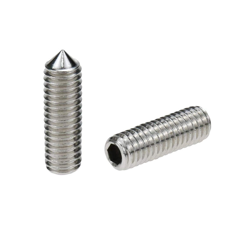 [Australia - AusPower] - 50PCS Screw Set Screws 304 Stainless Steel M6x20mm Headless Screws Tip Hexagons Machine Meters 6 * 20mm 