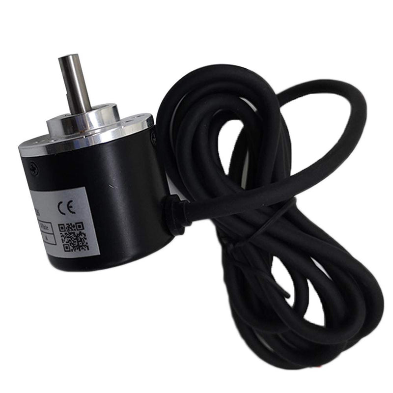 [Australia - AusPower] - 38mm Outer 6mm Solid Shaft Incremental Optical Rotary Encoder GHS38-6G 1024PPR Line Driver Output 5V Voltage Supply Line Driver With 5v 