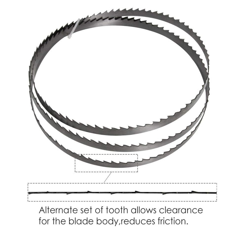 [Australia - AusPower] - Sankuai Bandsaw Blades 1400 x 10 x 0.5 x 6 Zpz, Band Saw Blades for 8 Inch Band Saw, Hardwood/Firewood/Plywood/Non-ferrous Metal/Plastic, Pack of 4 