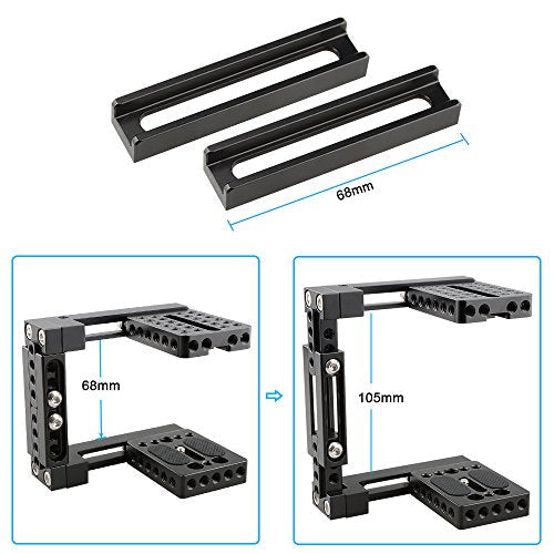 CAMVATE Adjustable Camera Cage Fit for Right Handle and Left Handle Camera
