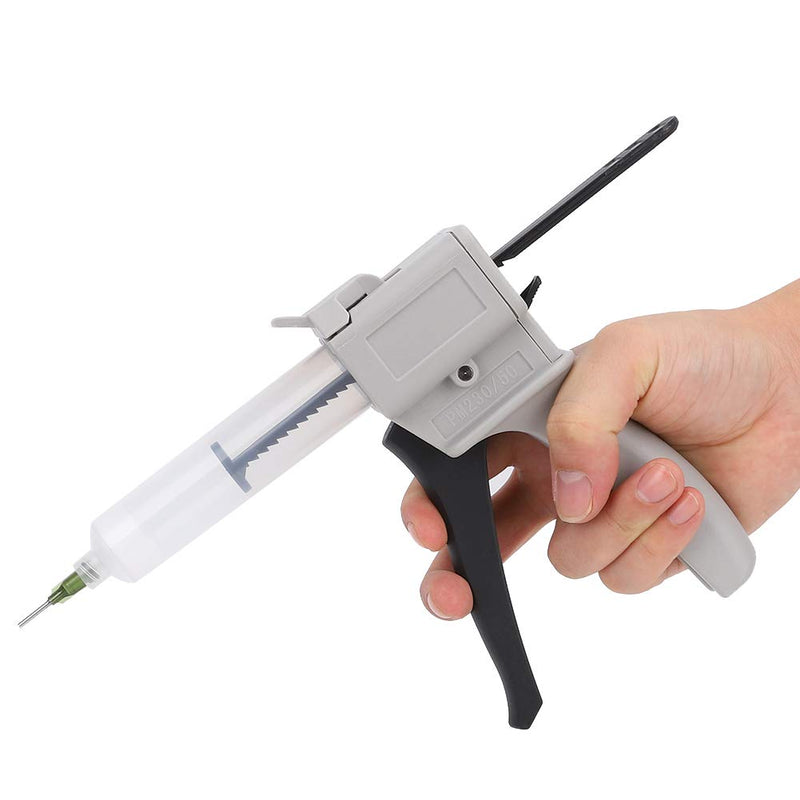 [Australia - AusPower] - KIKYO Glue Gun, Single Liquid Gun 30ml Dispenser Glue Gun Plastic Manual Single Tube Handle Tool for Pressing Squeezing 