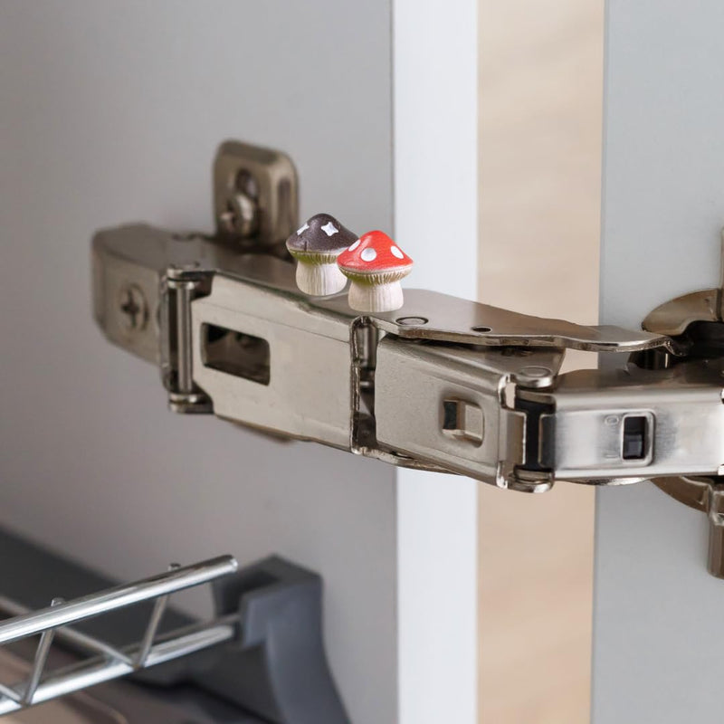[Australia - AusPower] - Door Hinge Heads Decorative Topper - Hinge Head Mushroom - Magnetic Hinge Head Trinket - Hinge Pin Topper Miniature (Mixed, Set of 6) 