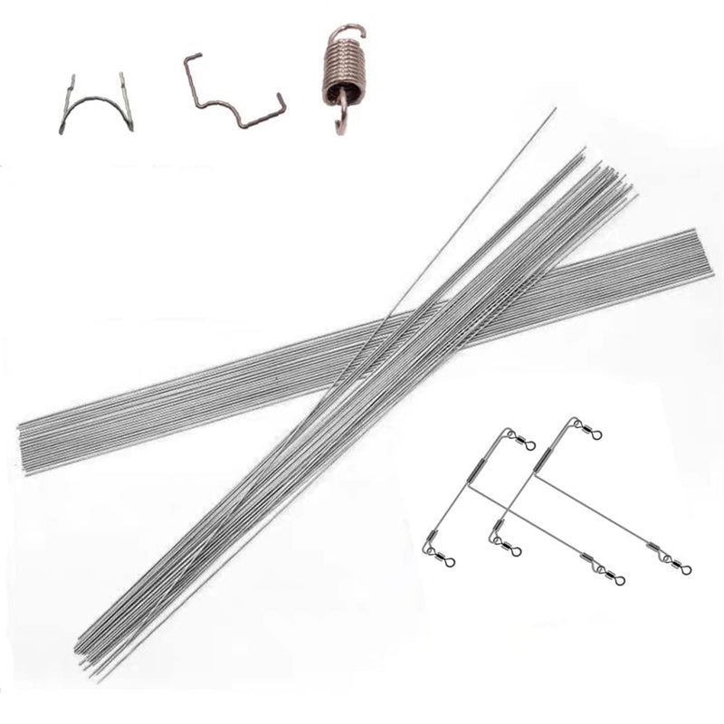 [Australia - AusPower] - 25PCS 40CM 15.7" Stainless Steel Spring Wire Hard Full Straight 0.2-3MM (1.0mm) 1.0mm 