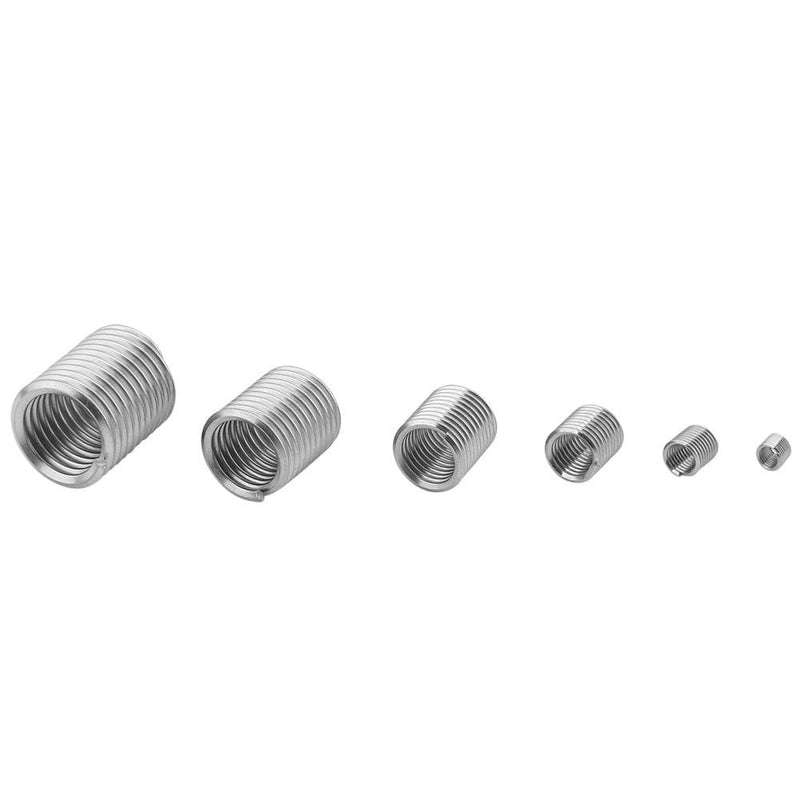 [Australia - AusPower] - Wire Insert Thread, 60Pcs Stainless Steel Wire Thread Inserts Helicoil Thread Repair Sleeve Assortment Kit M3 M4 M5 M6 M8 M10 for Automotive Repairs 