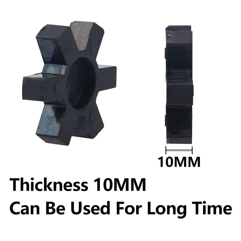 [Australia - AusPower] - Flexible NBR Rubber Spider Insert Solid Spider Center Insert, Rubber Spider Insert Spider Center Insert for L Jaw Coupling L-Jaw Coupler (5Pcs L075) 5Pcs L075 