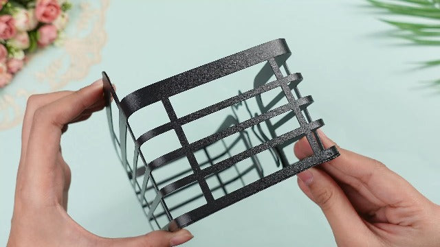 2 Pack Shower Caddy with Cat Black Metal Shower Shelves Organizer