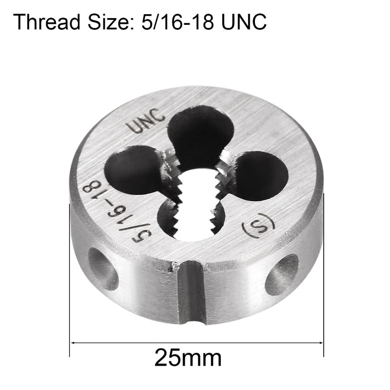 [Australia - AusPower] - sourcing map Round Die Machines Right Thread Die Alloy Tool Steel 5/16"-18 UNC 5/16-18 UNC 
