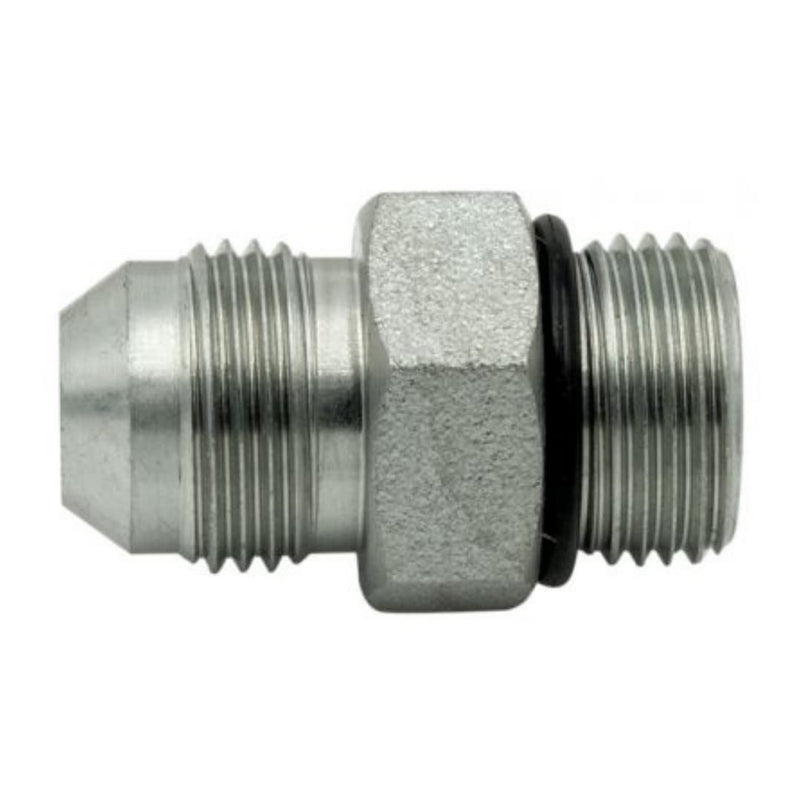 [Australia - AusPower] - 1/2" JIC Male x #10 SAE/ORB Male Straight Converter Hydraulic Pipe Adapter Fitting (5-PACK) | 6400-08-10 5 1/2" JIC Male x #10 SAE/ORB Male 