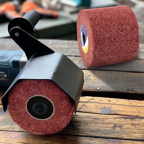 Sanding Roller Brush, Efficient Sanding Roll Brush Made of Brown Corundum and Synthetic Fiber, Sanding Sleeves for Sanding Roller, Sanding Machine for Sanding, Matting, Satining, 60 Grit 60 grit